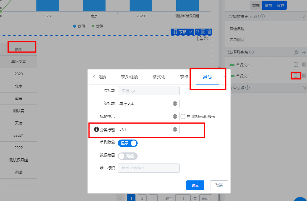 表格 - 二级表头配置